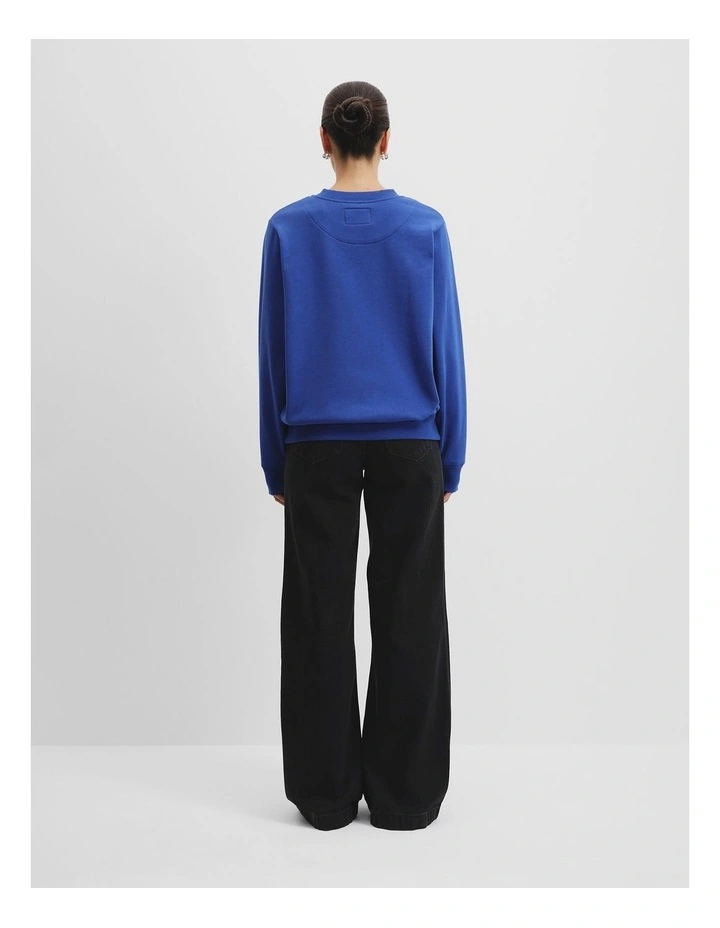 Verified Australian Cotton Heritage Sweat in Royal Blue image 4