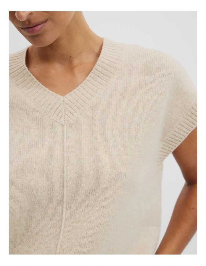 Merino Knit Vest in Frappe image 2