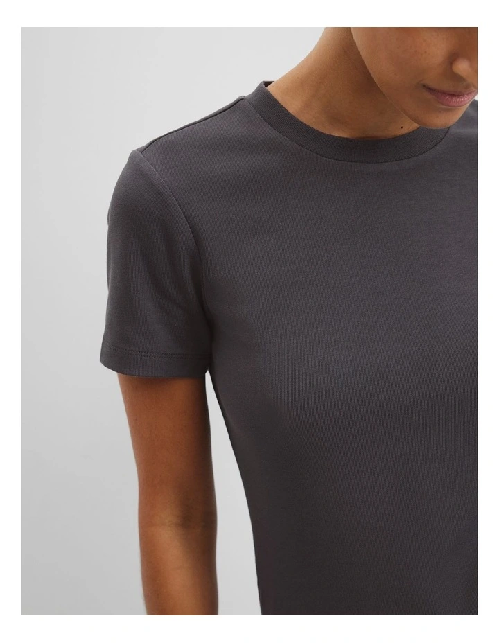 Blend Fitted T-shirt in Carbon image 2
