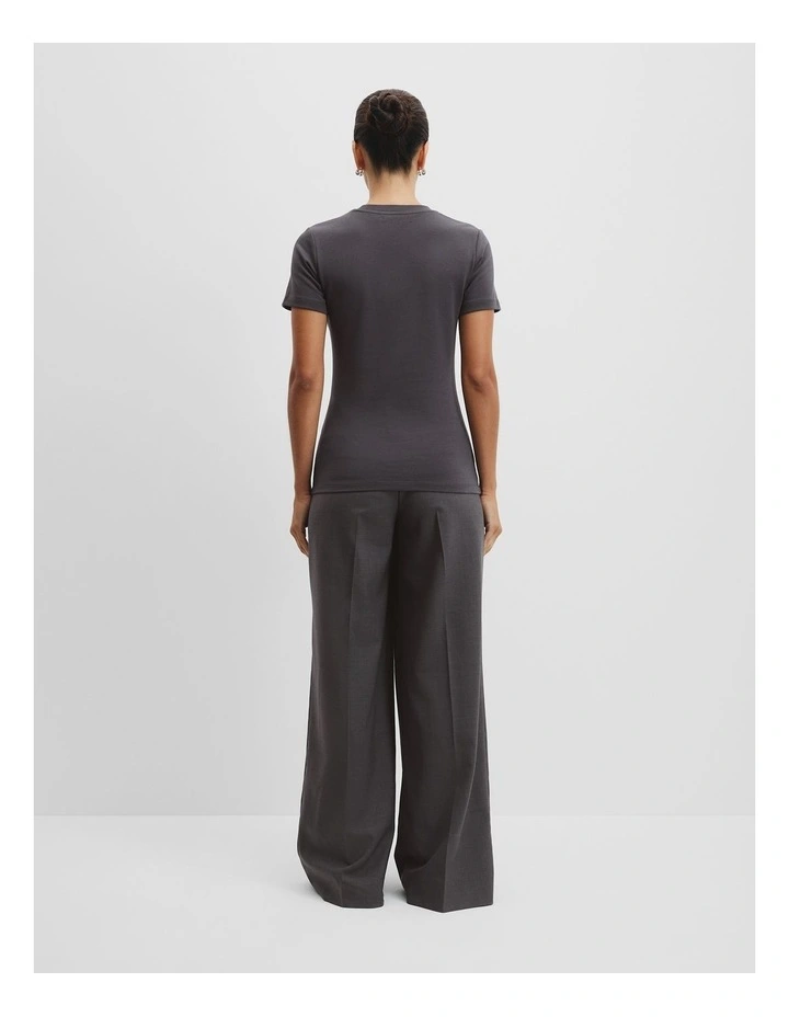 Blend Fitted T-shirt in Carbon image 4
