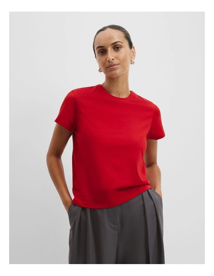 Australian Cotton Baby T-shirt in Cherry image 2