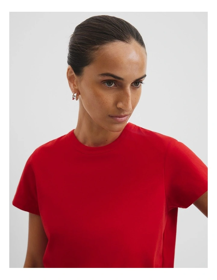 Australian Cotton Baby T-shirt in Cherry image 3