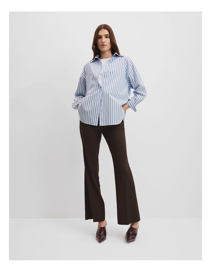 Australian Cotton Multi-stripe Shirt in Blue image 3