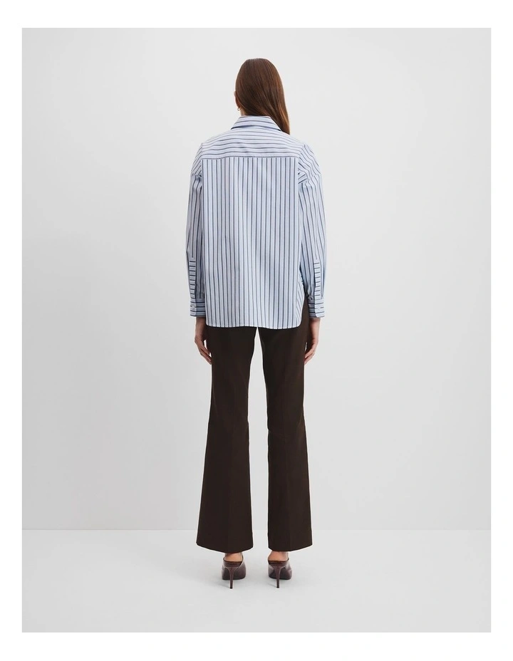 Australian Cotton Multi-stripe Shirt in Blue image 4