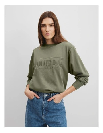 Verified Australian Cotton Heritage Sweatshirt in Forest Green