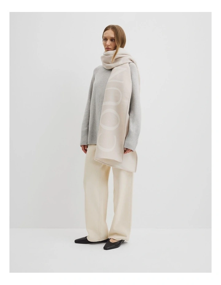 Branded Logo Scarf in Frappe image 2