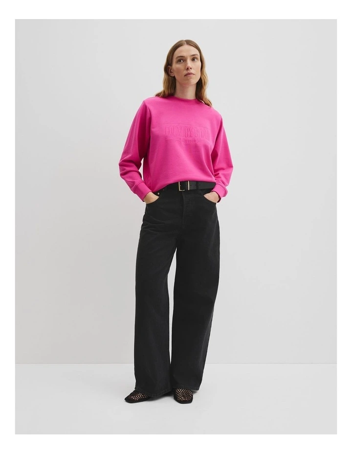 Verified Australian Cotton Heritage Sweat in Raspberry image 1