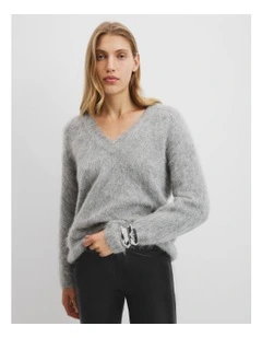 High Pile Sweater in Grey Marle