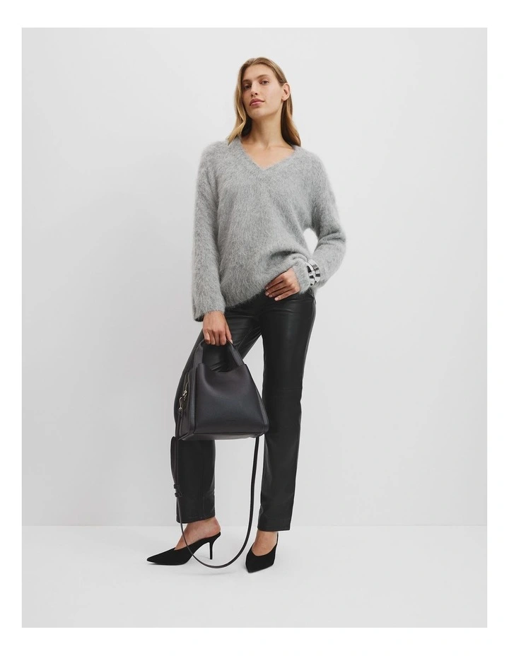 High Pile Sweater in Grey Marle image 3
