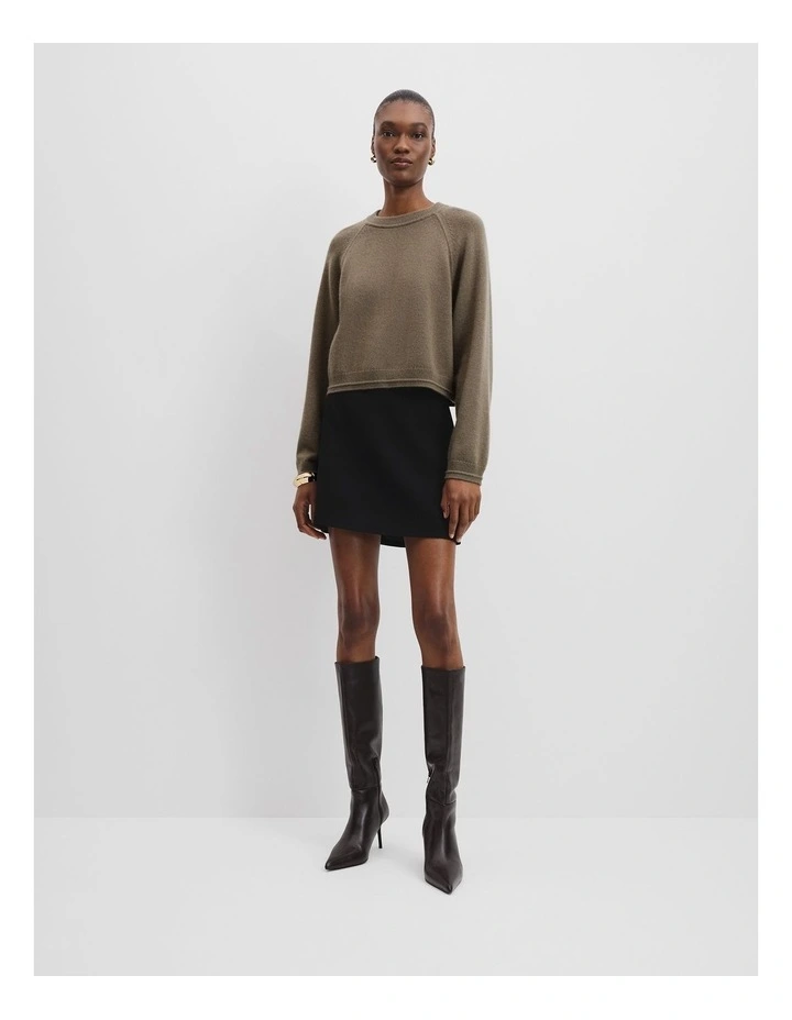 Cotton Cashmere Knit in Dove image 4