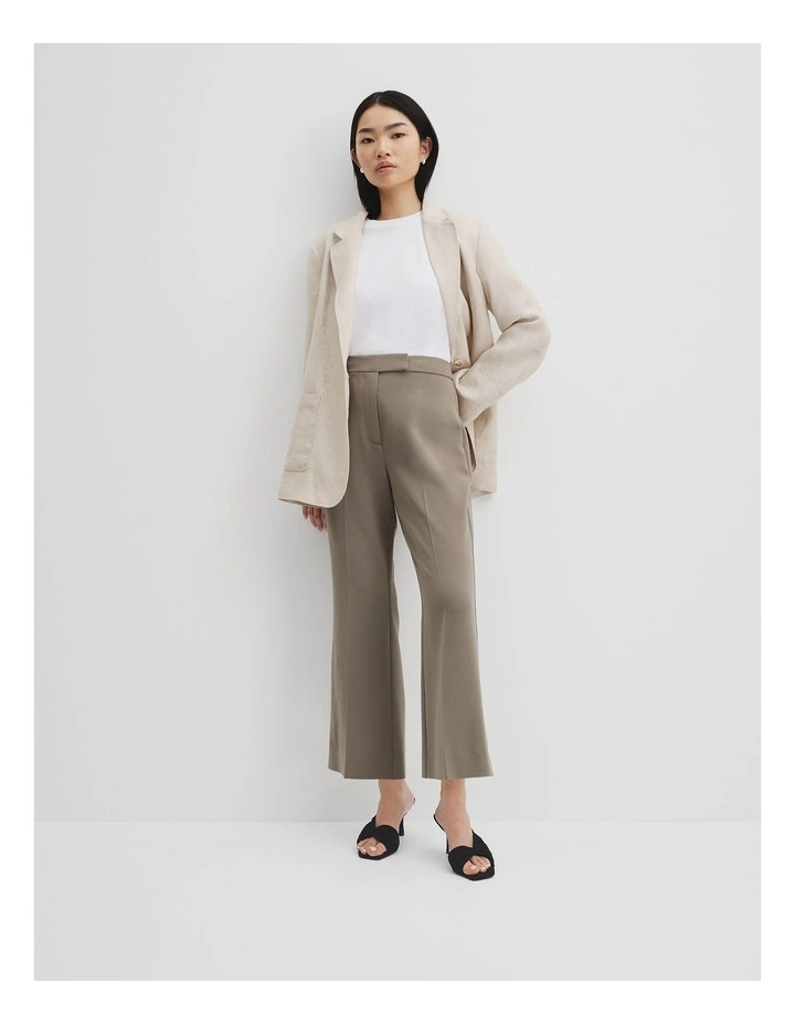Crop Flare Pant in Dove image 1