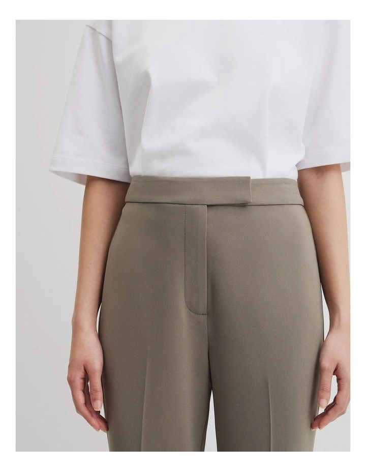Crop Flare Pant in Dove image 3