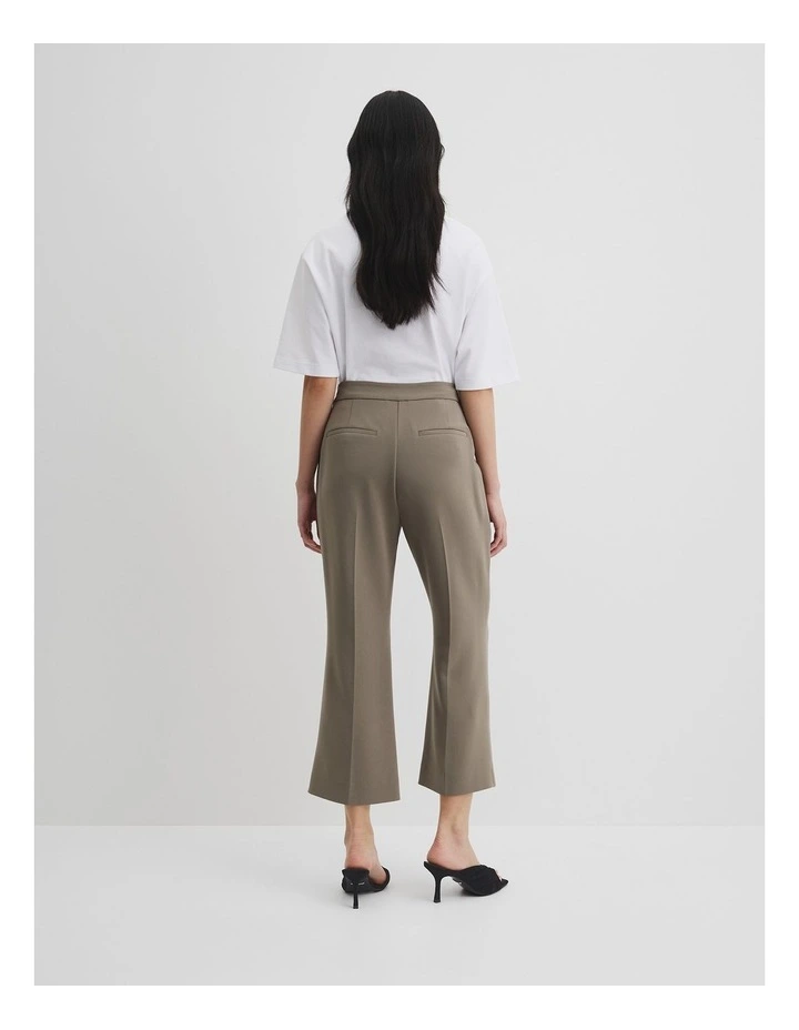 Crop Flare Pant in Dove image 4