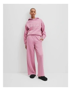 Towards Circularity Track Pant in Dusty Rose