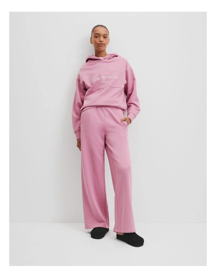 Towards Circularity Track Pant in Dusty Rose image 1