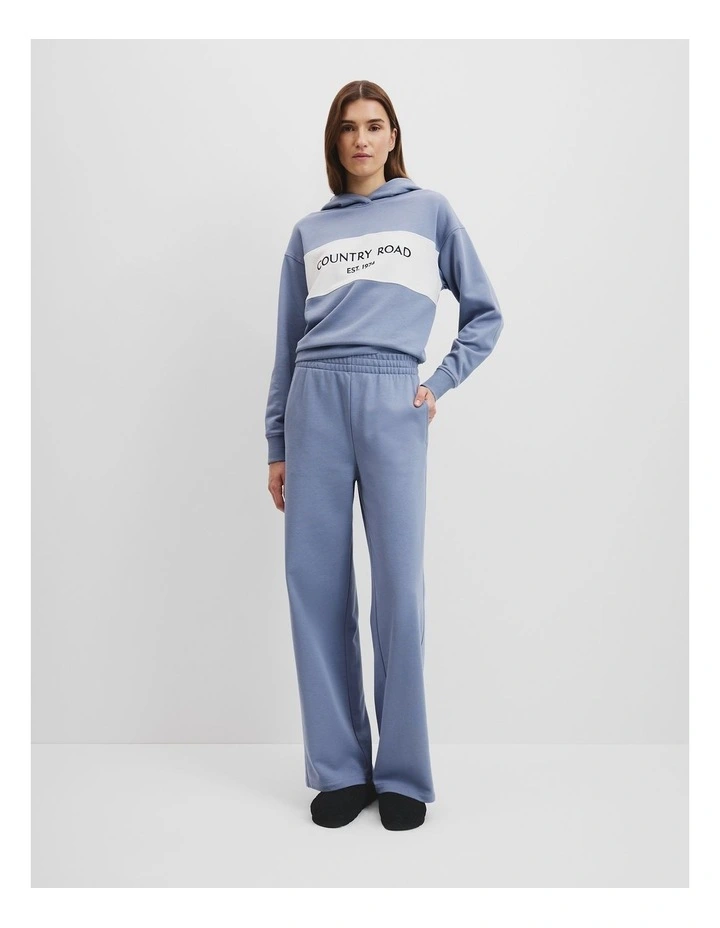 Towards Circularity Track Pant in Steel Blue image 1