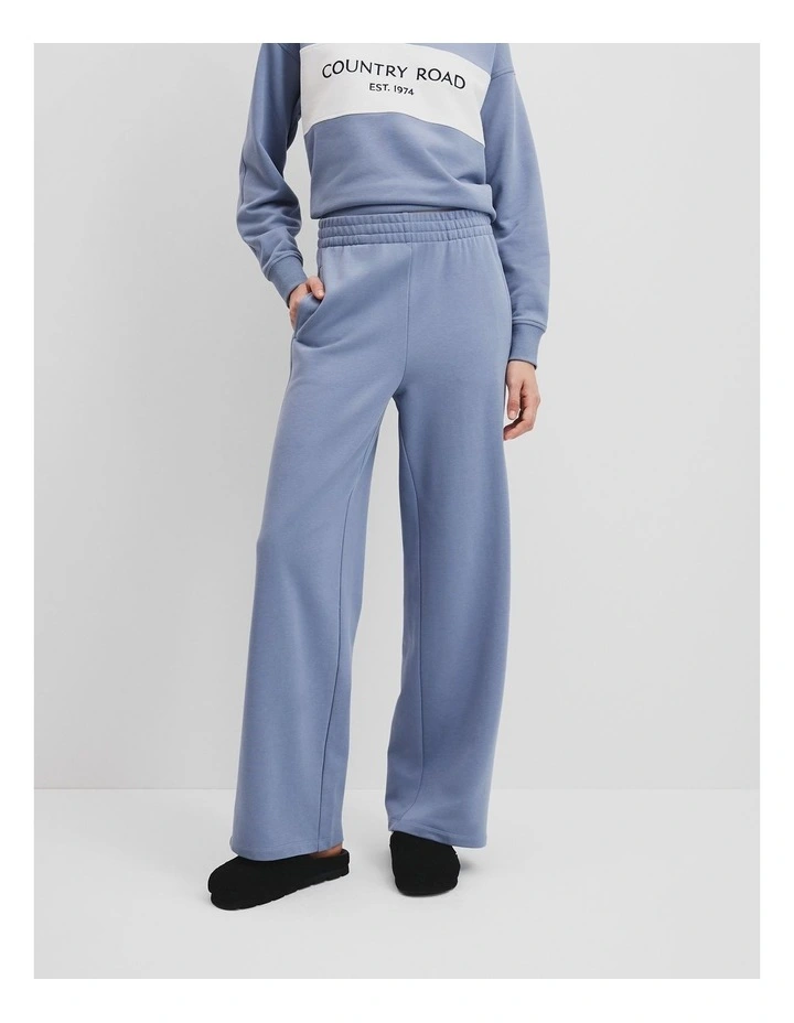 Towards Circularity Track Pant in Steel Blue image 2