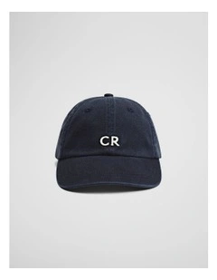 Monogram Cap in Navy