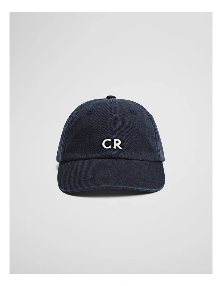 Monogram Cap in Navy image 1
