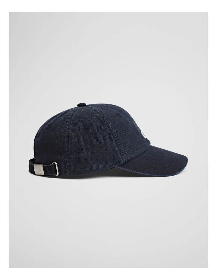 Monogram Cap in Navy image 3