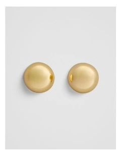 Pippa Large Stud Earrings in Gold