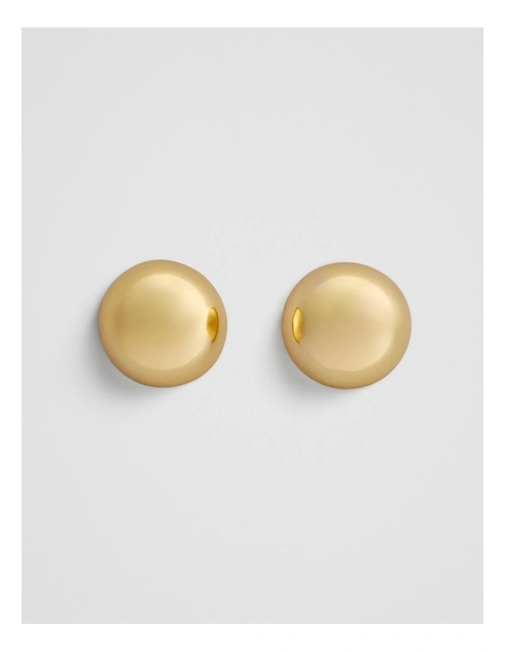 Pippa Large Stud Earrings in Gold image 1