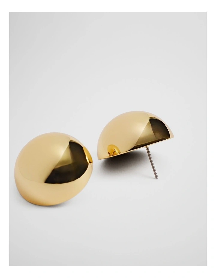 Pippa Large Stud Earrings in Gold image 3