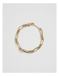 Paper Chain Bracelet in Gold