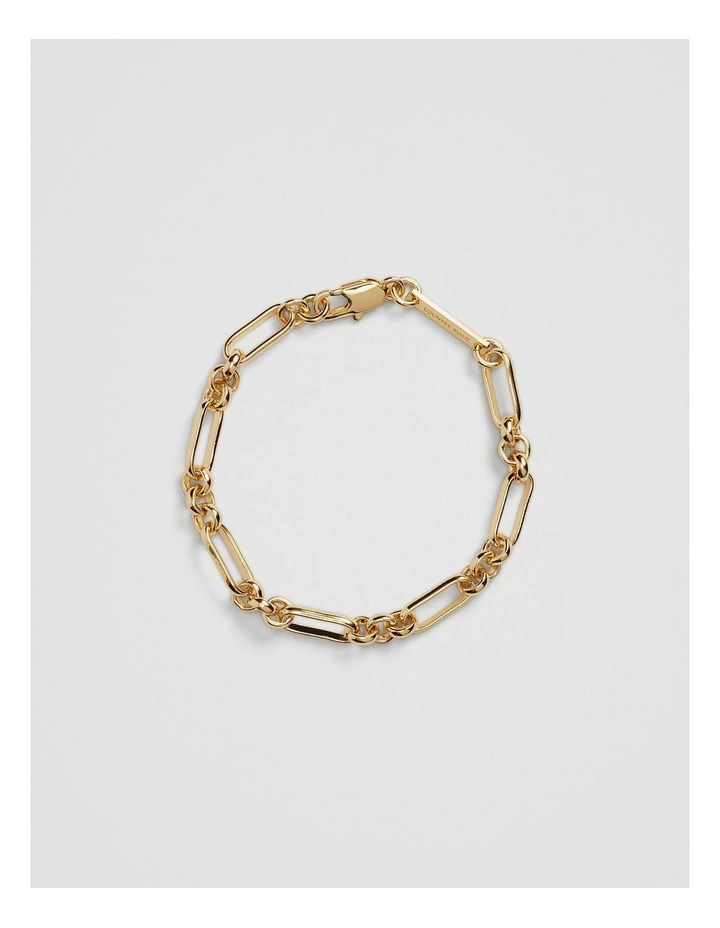 Paper Chain Bracelet in Gold image 1