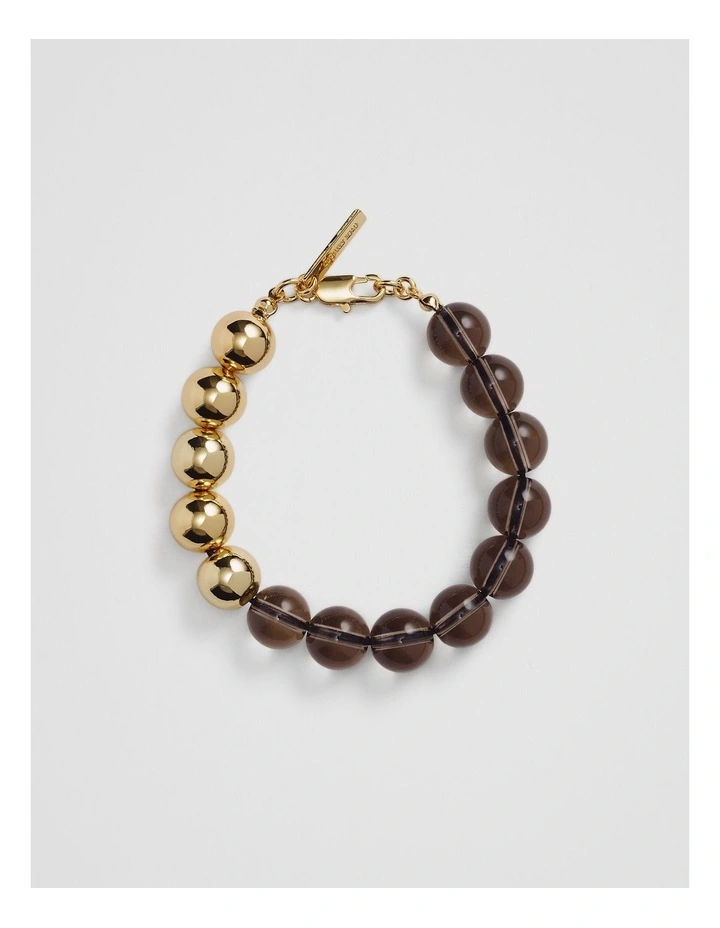 Pippa Beaded Bracelet in Cocoa image 1