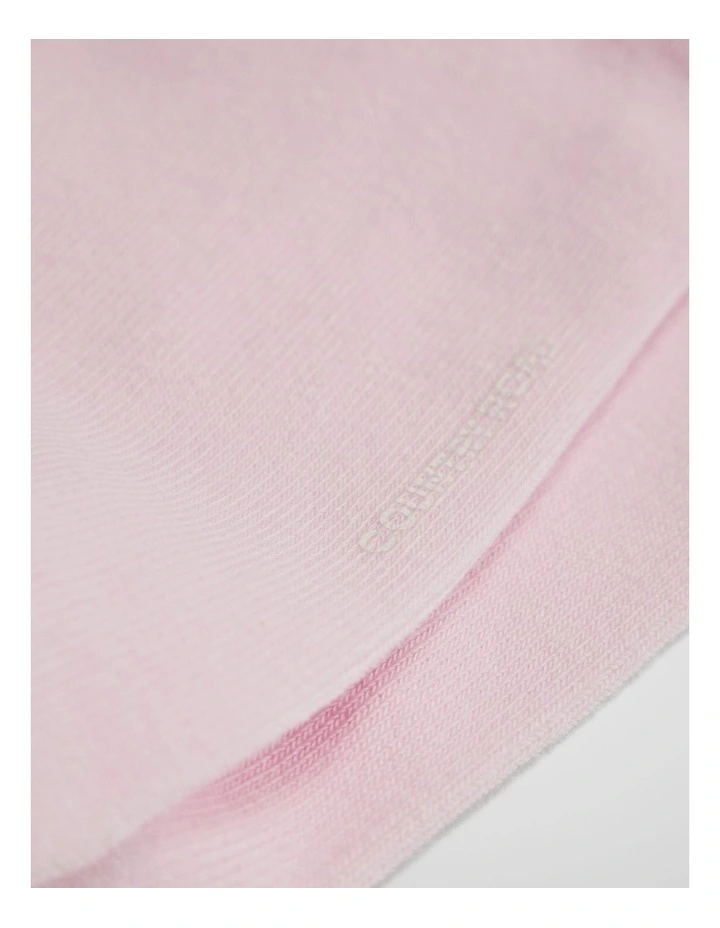 Australian Cotton Blend Sneaker Sock in Ballet Pink image 2