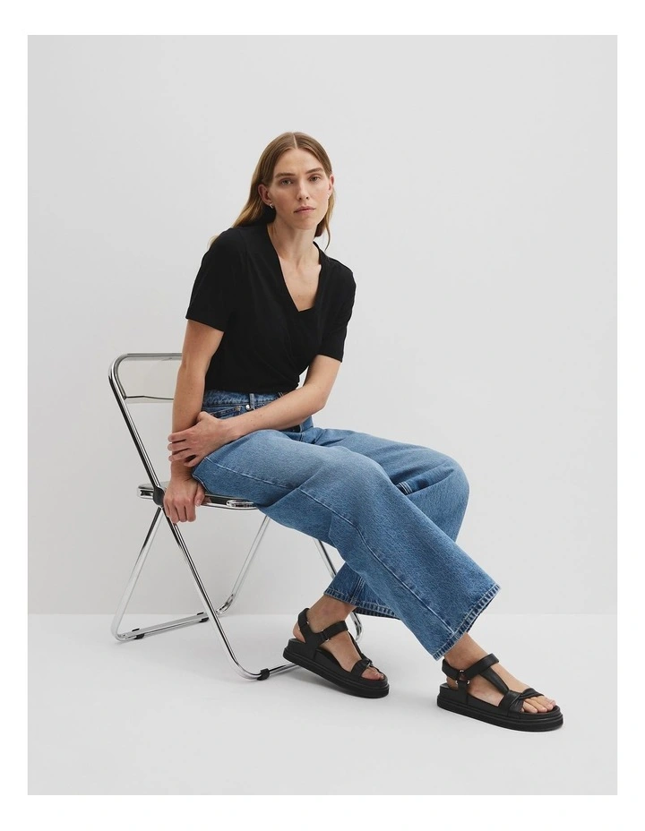 Claire Sandal in Black image 2