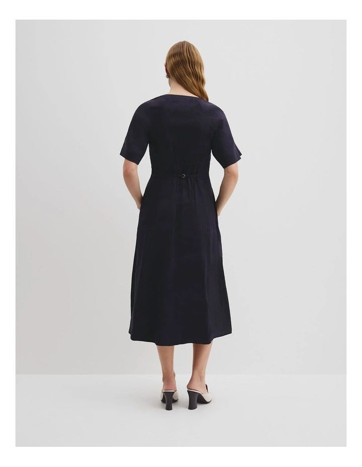 Tuck Detail Shirt Dress in Twilight image 4