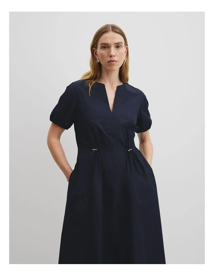Drawcord Midi Dress in Twilight image 3