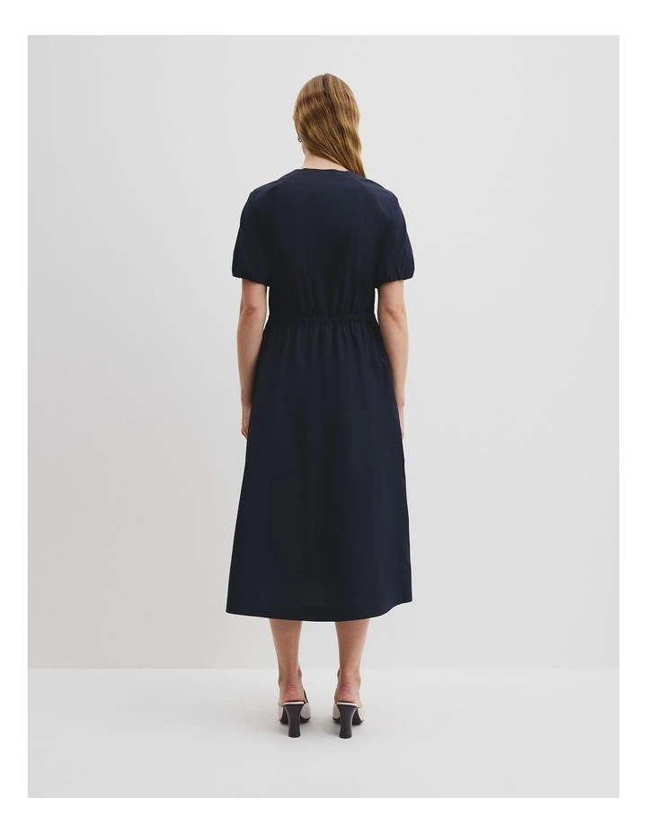 Drawcord Midi Dress in Twilight image 4