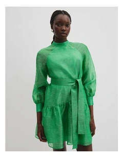 Soft Mini Dress in Jade