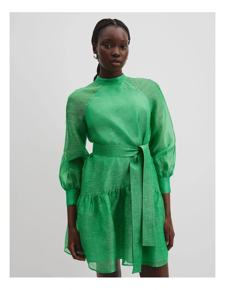 Soft Mini Dress in Jade image 1