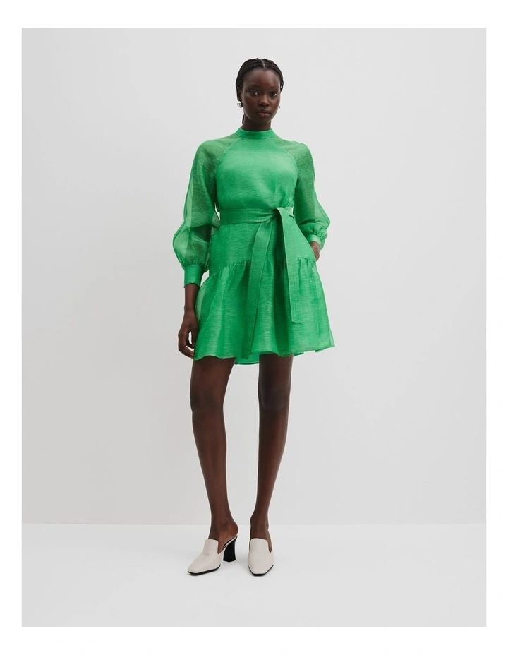 Soft Mini Dress in Jade image 2