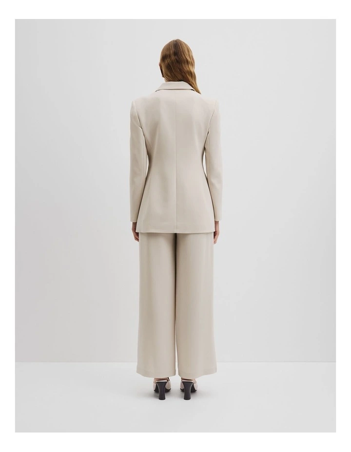 Slim Blazer in Oyster image 4