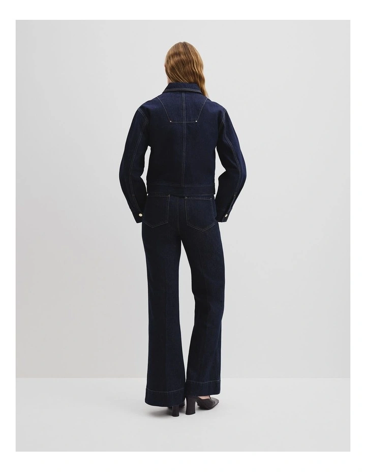 Denim Jacket in Indigo Rinse image 4