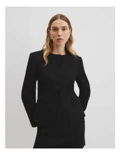 Lady Like Contour Jacket in Black