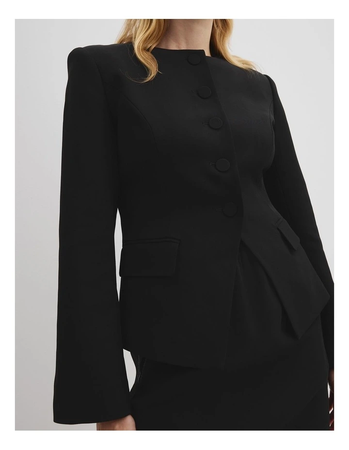 Lady Like Contour Jacket in Black image 2