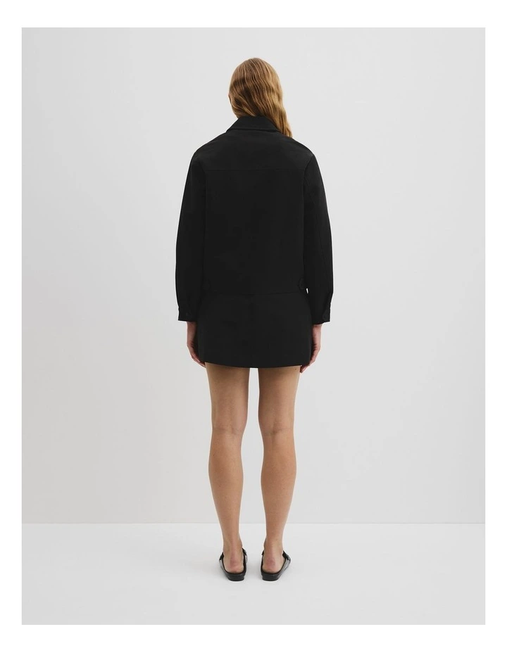 Organically Grown Cotton Zip-through Jacket in Black image 4