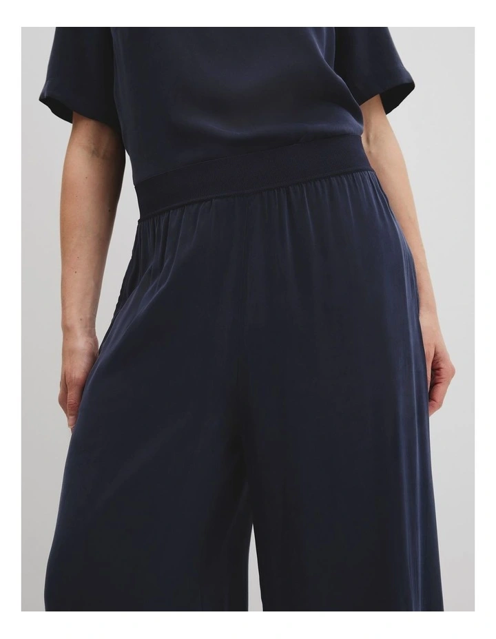 Rib Waist Cupro Pant in Twilight image 3