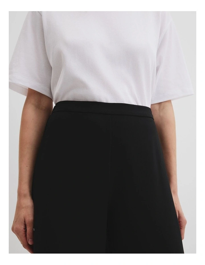 Fluid Wide Leg Pant in Black image 3