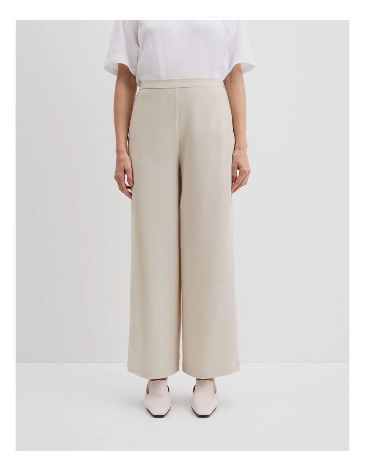 Fluid Wide Leg Pant in Oyster image 2