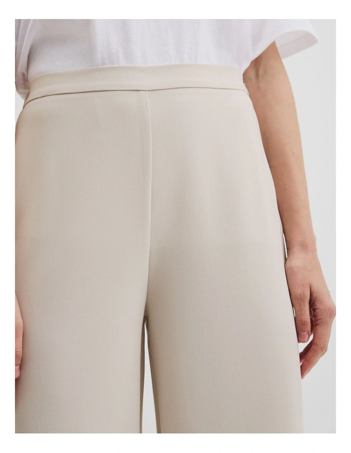 Fluid Wide Leg Pant in Oyster image 3