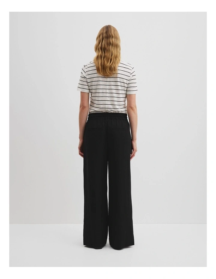 Pull On Sports Pant in Black image 4