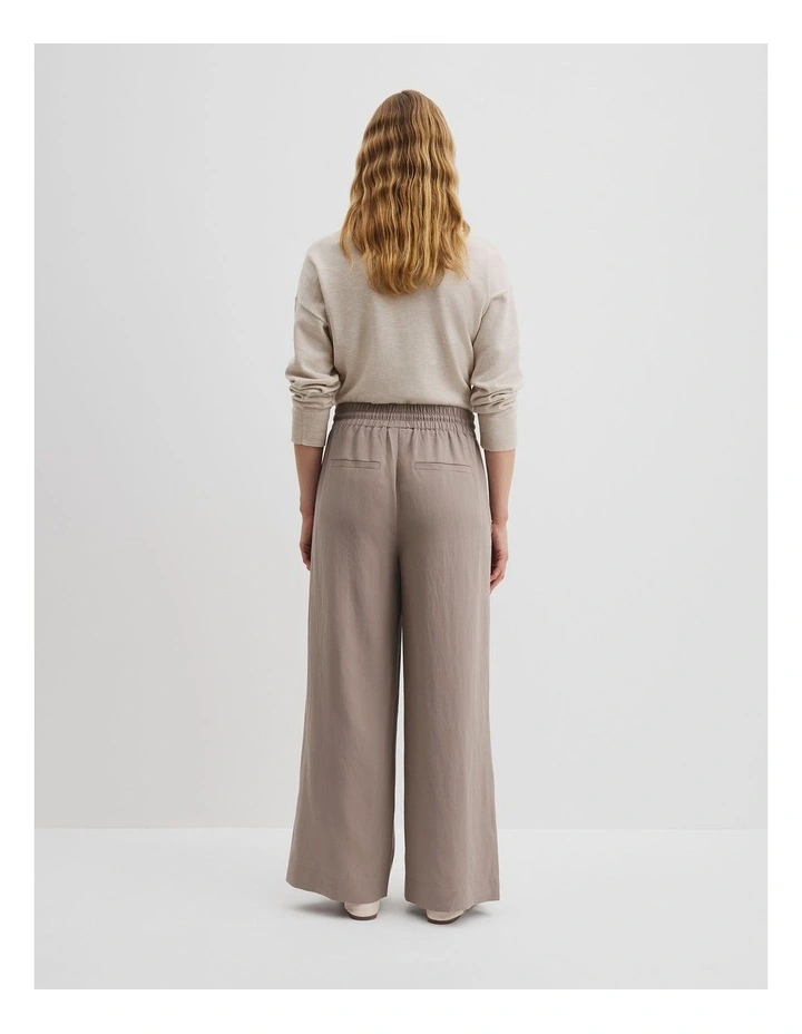 Pull On Sports Pant in Taupe image 4