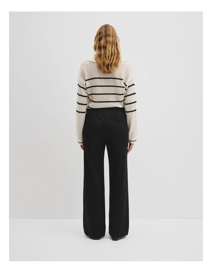Tricot Pant in Black image 4